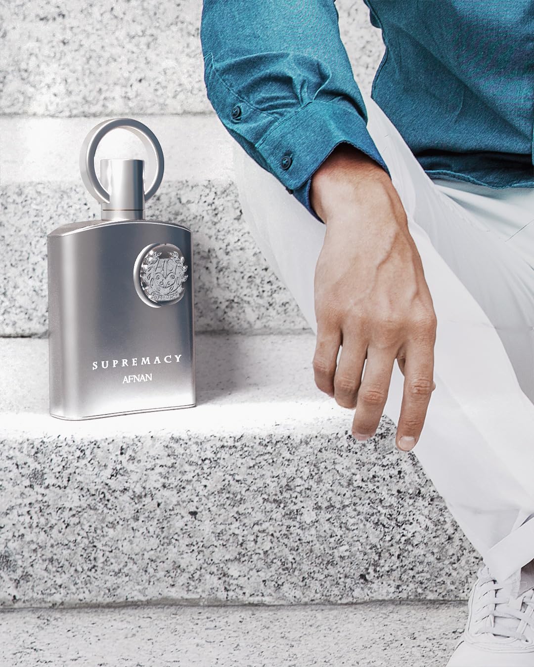 AFNAN Supremacy Silver – Eau de Parfum – Eleganter Herrenduft mit frischen, würzigen und holzigen Noten – 100 ml