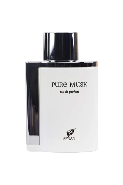AFNAN Pure Musk – Eau de Parfum – Eleganter Unisex-Duft mit Moschus und floralen Noten – 100 ml