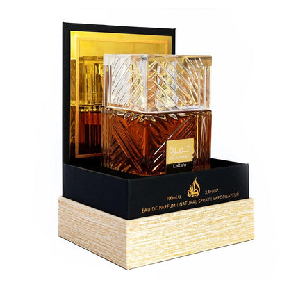 LATTAFA Khamrah – Eau de Parfum – Würziger, süßer Unisex-Duft mit Zimt, Tonka & Vanille – Langanhaltend – 100ml