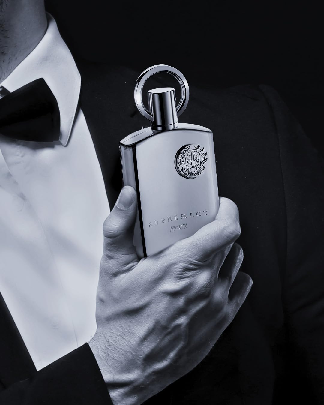 AFNAN Supremacy Silver – Eau de Parfum – Eleganter Herrenduft mit frischen, würzigen und holzigen Noten – 100 ml