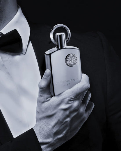 AFNAN Supremacy Silver – Eau de Parfum – Eleganter Herrenduft mit frischen, würzigen und holzigen Noten – 100 ml